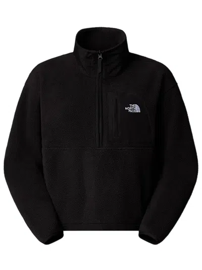 The North Face Yumiori Off-peak Half-zip Fleece Jacket In Black