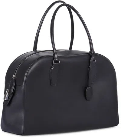 The Row Bag India 12 In Leather In Black