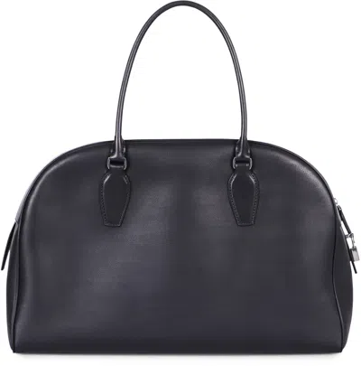 The Row Bag India 12 In Leather In Black