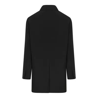 The Row Black Viscose Jacket In Black