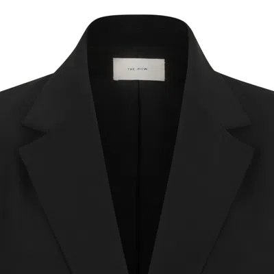 The Row Black Viscose Jacket In Black