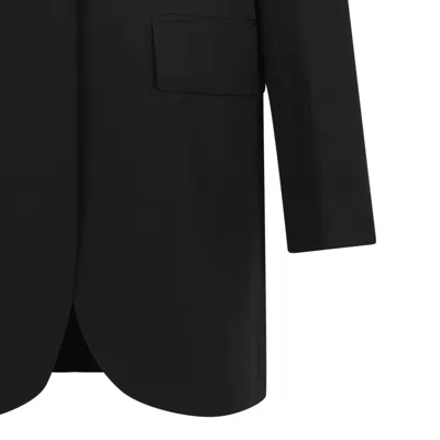 The Row Black Viscose Jacket In Black