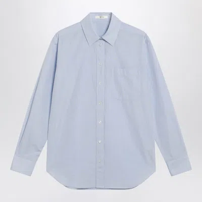 The Row Light Blue Cotton Shirt In Blue