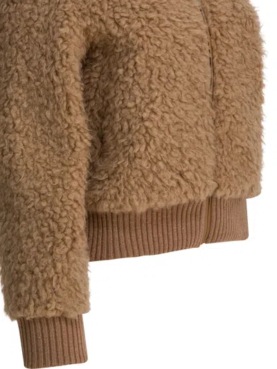 Thelaurent Zip-up Bomber Jacket In Brown