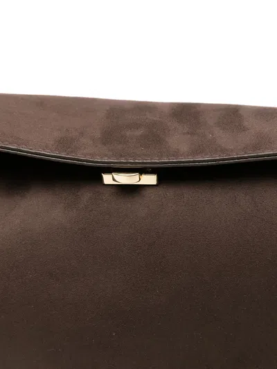 Themoirè Brown Spandex Shoulder Bag In Brown