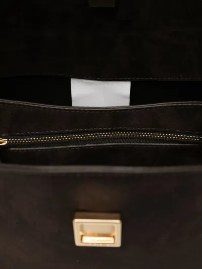 Themoirè Brown Spandex Shoulder Bag In Brown