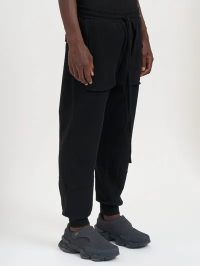 Thom Krom Metallised Cotton Trousers In Blue