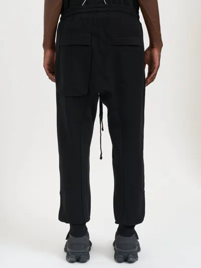 Thom Krom Metallised Cotton Trousers In Blue