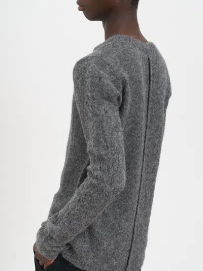 Thom Krom Crew Neck Alpaca Sweater In Gray
