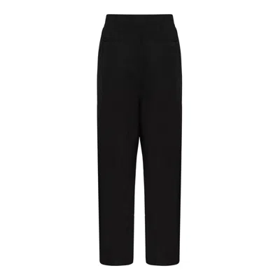 Thom Krom Metallised Cotton Trousers In Black