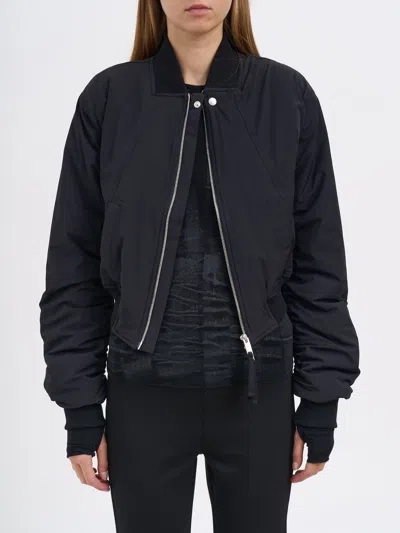 Thom Krom Short Padded Bomber Jacket In Blue