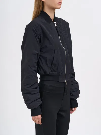 Thom Krom Short Padded Bomber Jacket In Blue