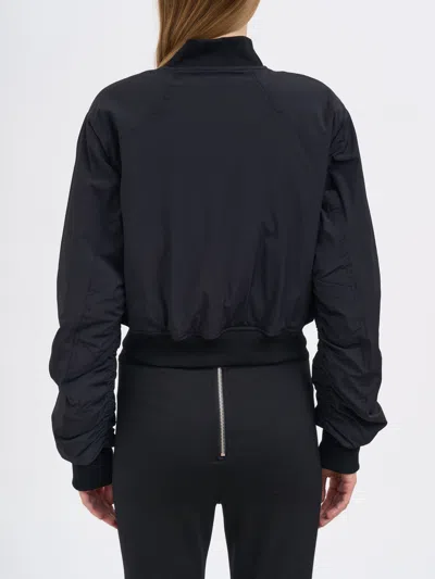Thom Krom Short Padded Bomber Jacket In Blue