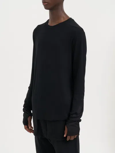 Thom Krom Viscose T-shirt L/s In Black