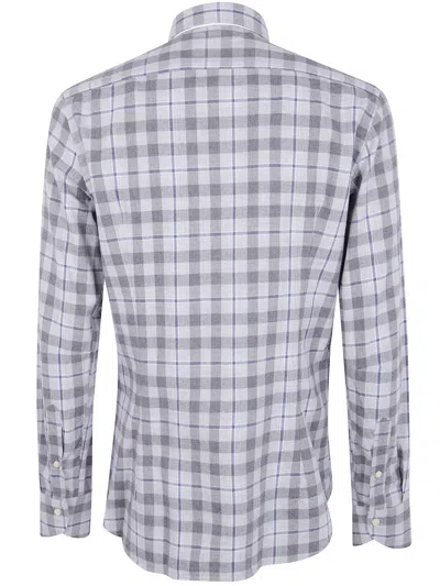 Tintoria Mattei Tartan Shirt Clothing In Gray