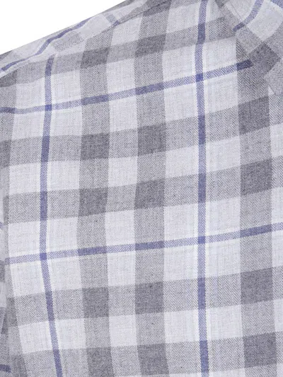 Tintoria Mattei Tartan Shirt Clothing In Gray