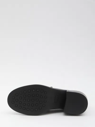Tod's Slip-on, Logo Plaque, Mid Heel In Multi