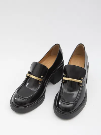 Tod's Slip-on, Logo Plaque, Mid Heel In Multi