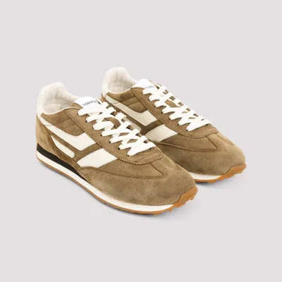 Tom Ford Sneakers Contrast Stripes Rubber Sole Suede Panels In Multi