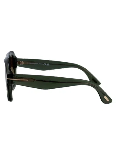 Tom Ford Verde Chiaro Luc / Verde Grad Acetate Sunglasses In Green
