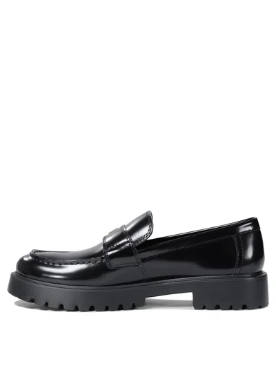 Tory Burch Black Bovine Leather Loafers In Black