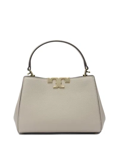 Tory Burch Medium Eleanor Soft Satchel Leather Shoulder Bag In White