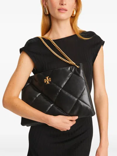 Tory Burch Kira Diamond Quilt Satchel In Black