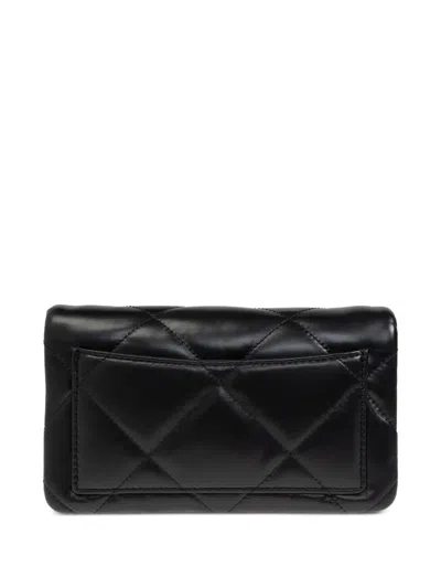 Tory Burch Black Cow Leather Wallet In Black