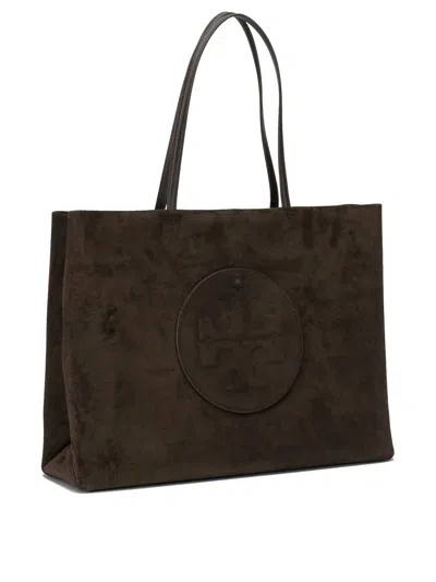 Tory Burch Brown Suede Shoulder Bag In Brown