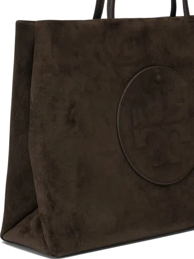 Tory Burch Brown Suede Shoulder Bag In Brown