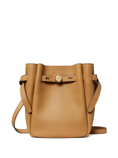 Tory Burch Small Leather Romy Crossbody In Brown