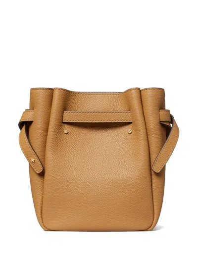 Tory Burch Small Leather Romy Crossbody In Brown