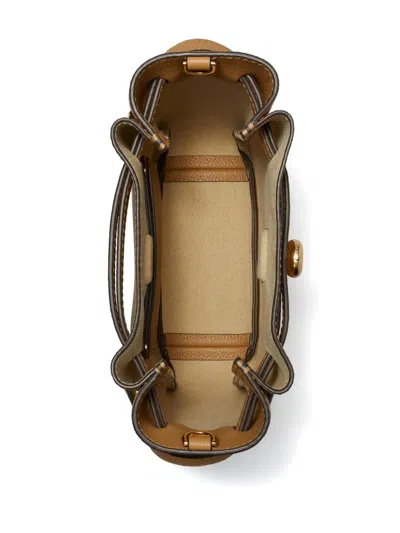 Tory Burch Small Leather Romy Crossbody In Brown