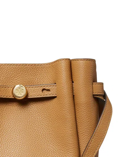 Tory Burch Small Leather Romy Crossbody In Brown
