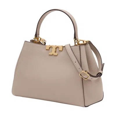 Tory Burch Eleanor Medium Leather Satchel Bag In Neutral