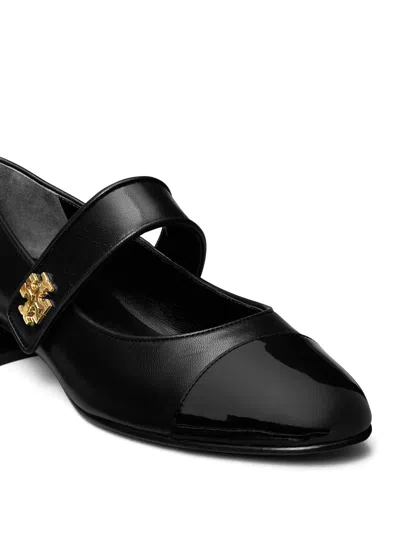Tory Burch Mary Jane With Contrasting Toe And Heel In Black