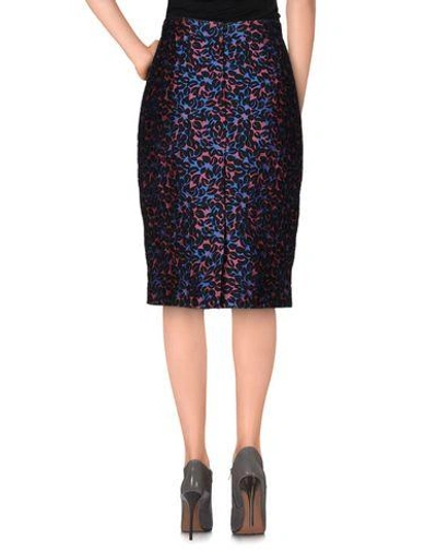 Shop Miu Miu Knee Length Skirt In Bright Blue