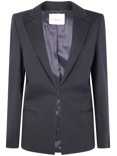 Twinset Twin-set Jacket In Black