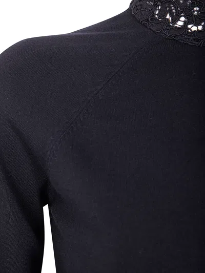 Twinset Twin-set Turtle Neck Sweater In Black