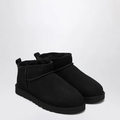 Ugg Classic Ultra Mini Ankle Boots In Black