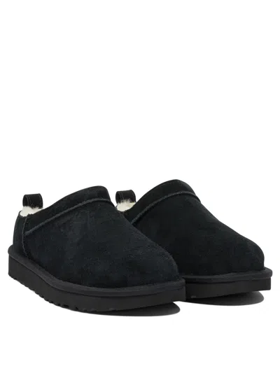 Ugg Classic Micro Suede Sheepskin Boots In Black