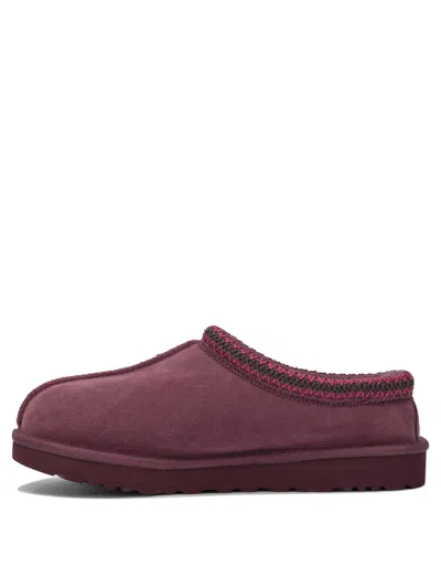 Ugg Bordeaux Leather Textile Loafers In Multi