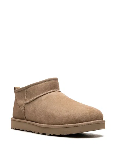 Ugg Classic Ultra Mini Ankle Boots In Neutral