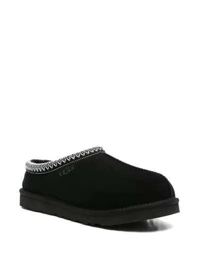 Ugg Tasman Suede Slippers In Black