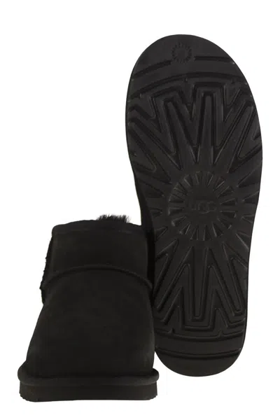 Ugg Classic Ultra Mini Ankle Boots In Black