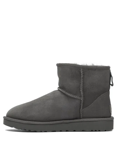 Ugg Classic Mini Ii Suede Boots With Shearling Lining In Multi