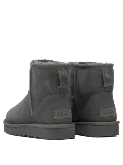 Ugg Classic Mini Ii Suede Boots With Shearling Lining In Multi