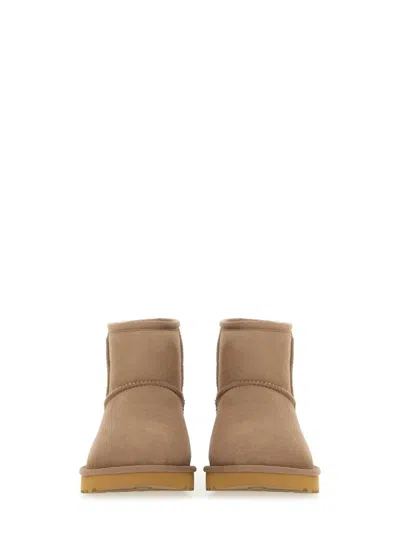 Ugg Classic Mini Ii Suede Boots With Shearling Lining In Multi
