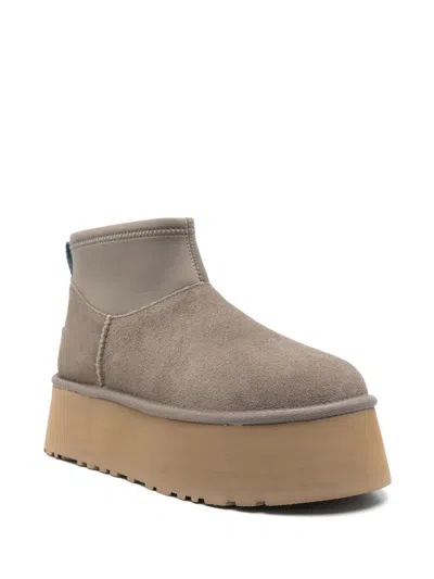 Ugg W Classic Mini Dipper Boots In Gray