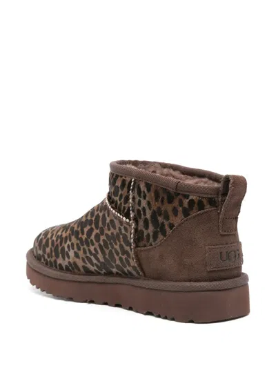 Ugg Woman "classic Ultra Mini Caspian" In Brown